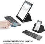 Foldable Wireless Bluetooth Mini Keyboard Rechargeable Portable Touch Keyboard