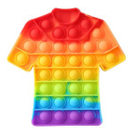 Rainbow Push Bubble Fidget Sensory Toy Push Pops It Bubble Fidget Antistress Toys Adult Kids Pops It Fidget Sensory Toy Autism
