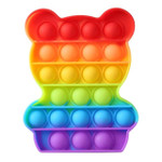 Rainbow Push Bubble Fidget Sensory Toy Push Pops It Bubble Fidget Antistress Toys Adult Kids Pops It Fidget Sensory Toy Autism