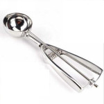 4CM Stainless Steel Ice Cream Scoop Mashed Potato Spoon Silver