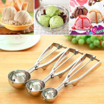 4CM Stainless Steel Ice Cream Scoop Mashed Potato Spoon Silver
