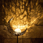 LED Solar Moon Flame Light