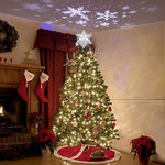 Christmas Tree Topper with Snowflake Projector