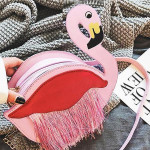 Flamingo Tassel Crossbody Bag