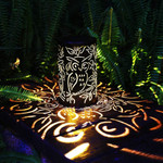 Solar Owl Hollow Garden Light