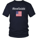 #NeverSocialist American Pro Trump Shirt for Men and Women