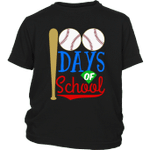 100th Days Of School T Shirt Baseball School Gift