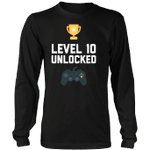 10th Birthday Shirt Gift 10 Year Old Level Up Gamer Tshirt-ah my shirt one gift