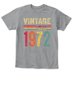 50 Year Old Gifts Vintage 1972 Limited Edition 50th Birthday T-Shirt - Kids Tee