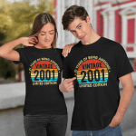 21 Years Old Vintage 2001 LimitedEdition Retro 21st Birthday T-Shirt