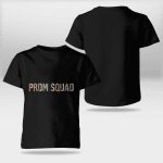 Leopard Graphic Prom Squad 2022 Senior Grad Graduation Party T-Shirt