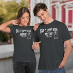 Isn't Happy Hour Anytime Mega Pint Funny Trendy Women Men T-Shirt