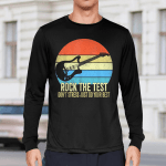 Rock The Test Dont Stress Test Day Funny Testing Day Teacher T-Shirt