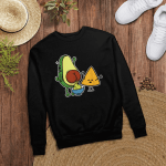 Pooping Avocado & Tortilla Chip Guacamole Poop Turd Vegan T-Shirt