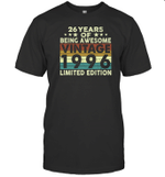 26 Years Of Being Awesome Vintage 1996 Limited Edition Shirt