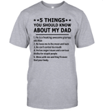 5 Things You Should Know About My Dad He Is A Freaking Awesome Grumpy Old Man Shirt