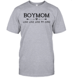 Boy Mom Love Love Love My Sons Funny Shirt