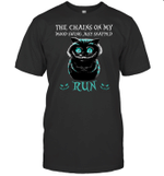Creepy Cat The Chains On My Mood Swing Just Snapped Run Shirt Halloween Gift