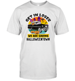 Get In Losers We're Saving Halloweentown Shirt, Halloween Shirts, Benny's Skeleton Taxi, Funny Halloween T-Shirt, Skull Shirt