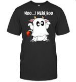 Ghost Cow Moo I Mean Boo Funny Halloween Cow Boo Shirt