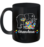 Grandma Bear Support Autism Awareness Day Mug