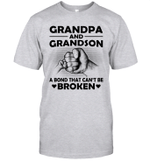 Grandpa And Grandson A Bond That Can't Be Broken Shirt Funny Father's Day Gifts