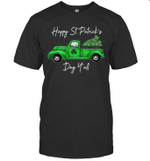 Green Truck With Shamrocks Happy St Patrick's Day Y'all Shirt