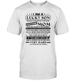 I Am A Lucky Son Because I'm Raised By A Freaking Awesome Mom She Was Born In November Shirt
