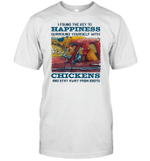 I Found The Key To Happiness Surround Yourself With Chickens And Stay Away From Idiots T shirt Animals Graphic Shirt, Gift For Animal Lovers