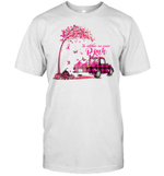 In October We Wear Pink Truck Breast Cancer Awareness Gifts T Shirt