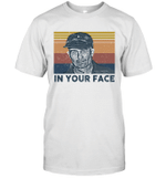 In Your Face Vintage Retro Halloween Shirt