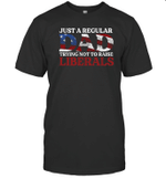 Just a Regular Dad Trying Not To Raise Liberals Shirts