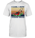 Lawn Mower I Came I Mow I Kicked Grass Vintage Shirt