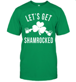 Let's Get Shamrocked St Patrick's Day Leaf Clover Beer Shirt
