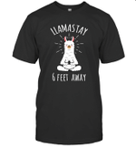 Llamastay 6 Feet Away Funny Llama Social Distancing Shirt