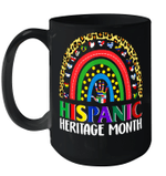 National Hispanic Heritage Month Rainbow All Countries Flags Mug