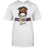 October Birthday Girl Halloween T Shirt