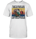 Owl That's What I Do I Read Books I Avoid People I Know Things Vintage Shirt