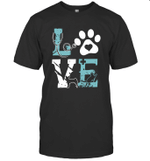 Pet Paw Love Nurse Shirt Funny Dog Graphic Tees