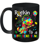 Rockin To A Different Tune Autism Awareness For Boy Girl Toddler Mug