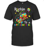 Rockin To A Different Tune Autism Awareness For Boy Girl Toddler Shirt