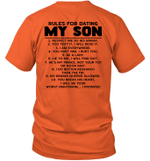 Rules For Dating My Son Respect Me As His Mama You Text It I Will Read It Shirt
