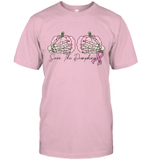 Save Your Pumpkins Breast Cancer Awareness Halloween Women T Shirt