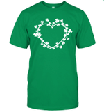 Shamrock Heart Irish Funny St Patrick's Day Shirt