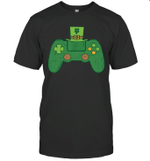 St Patricks Day Gamer Shirt Irish Game Controller Gaming Boy
