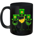 Three Wine Glass St Patrick's Day Lucky Irish Shamrock Gift Mug