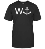 W Anchor Funny Slogan T Shirt