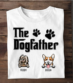 Personalized Gift For Dog Dad The Dogfather Shirt The Dog Father's Day T-Shirt