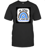 In April We Wear Blue Cool Child Abuse Prevention Awareness Shirt