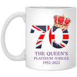 Queen Elizabeth II Platinum Jubilee 1952-2022 Celebration Mug